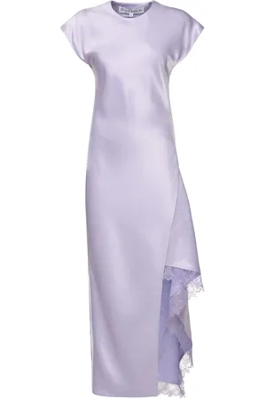 J.W.Anderson Vestido Midi Asimétrico De Satén