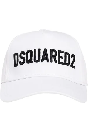 Dsquared2 Gorra De Gabardina De Algodón Con Logo