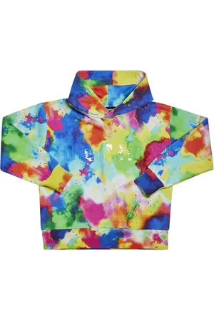 Dsquared2 Sudadera De Algodón Tie Dye Con Capucha