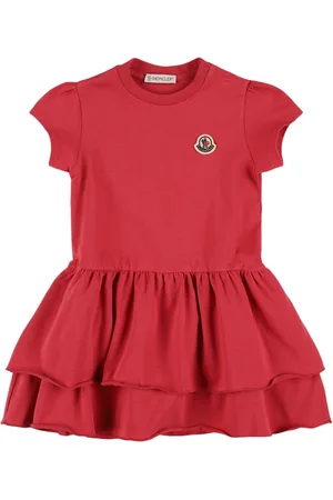 Moncler Vestido De Algodón Con Logo