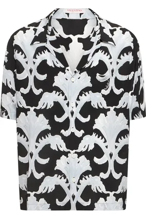 VALENTINO Camisa De Seda Con Manga Corta