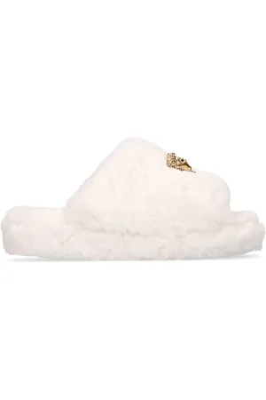 VERSACE Pantuflas De Pelo Sintético