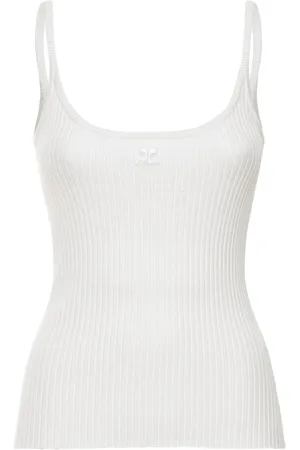 Courrèges Top De Punto Sin Mangas