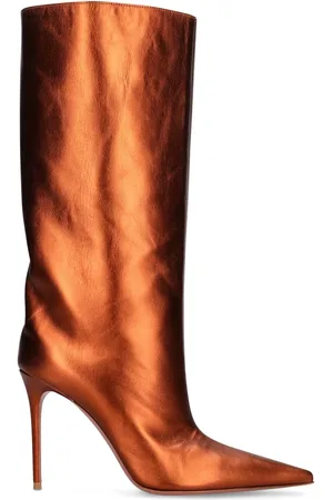Amina Muaddi Lvr Exclusive Botas De Piel