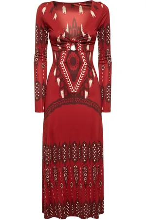 JOHANNA ORTIZ Vestido Midi De Viscosa Stretch