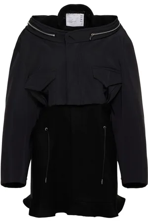 SACAI Vestido Chaqueta Oversize De Lana