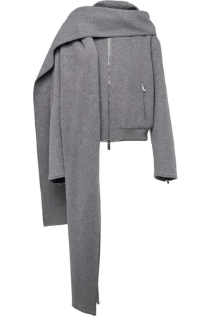 BLUMARINE Chaqueta Bomber De Mezcla De Lana
