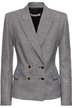 Alessandra Rich Blazer De Lana Y Lúrex