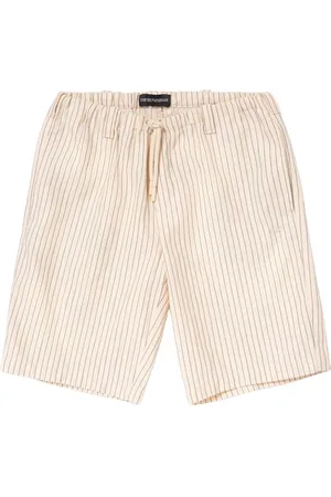 Emporio Armani Shorts De Terciopelo De Algodón