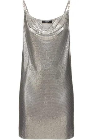 VERSACE Vestido Corto De Malla