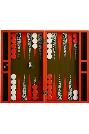 Jonathan Adler Set Backgammon Leopard