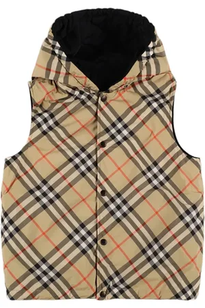 Burberry Chaleco Estampado Con Capucha