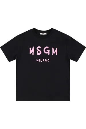 Msgm Camiseta De Jersey De Algodón Estampada