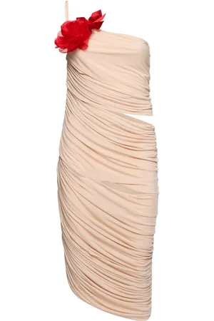 MAGDA BUTRYM Vestido Midi De Jersey Con Hombro Descubierto