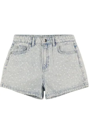 Msgm Shorts De Denim De Algodón