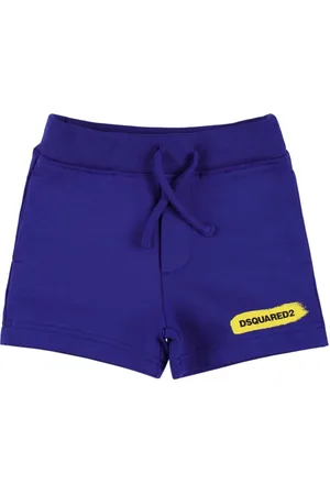 Dsquared2 Shorts De Algodón Con Logo Estampado