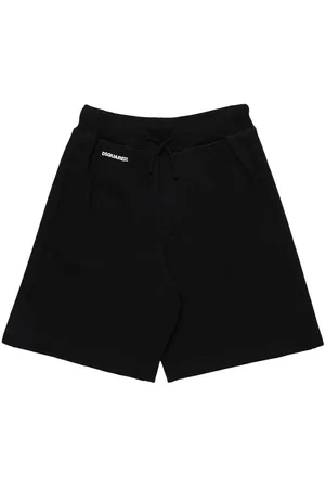 Dsquared2 Shorts De Algodón Con Logo Estampado