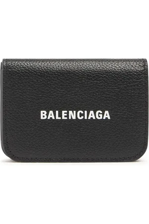 Balenciaga Tarjetero De Piel Con Logo