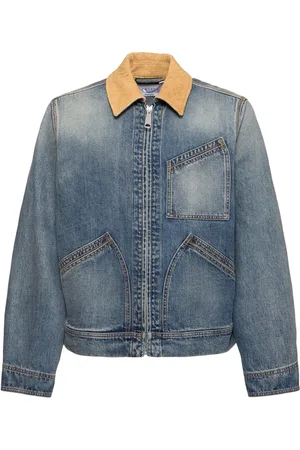 Alexander McQueen Chaqueta Workwear De Denim De Algodón