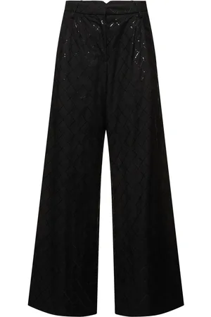 ROTATE Pantalones Anchos Con Lentejuelas