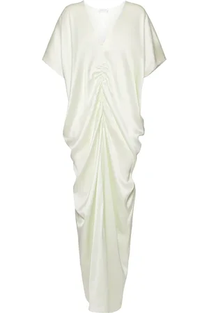DEL CORE Vestido Drapeado De Satén