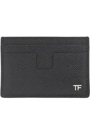 Tom Ford Tarjetero De Piel Saffiano De Grano