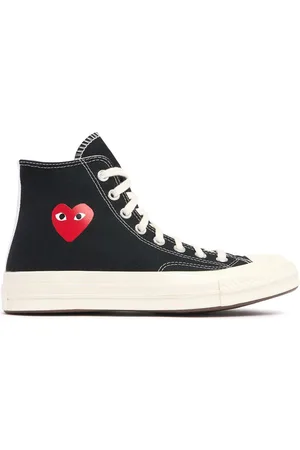 Comme des Garçons Sneakers Altas Play Converse De Algodón 20mm