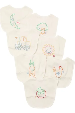 Stella McCartney Set De 7 Baberos De Algodón Estampados