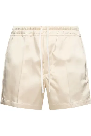 Tom Ford Shorts De Satén Con Ribetes