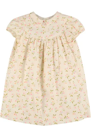 BONPOINT Vestido Camisero De Algodón Con Estampado
