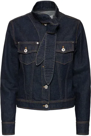 Lanvin Chaqueta De Denim Con Bufanda