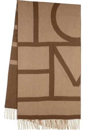 Totême Bufanda De Lana Con Monograma Jacquard