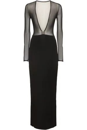 Khaite Vestido Midi De Punto De Viscosa