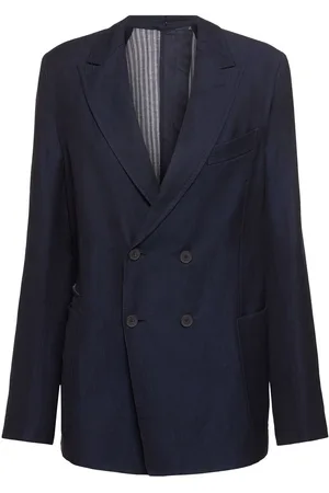 BETTTER Blazer Cruzado De Lana Y Lino