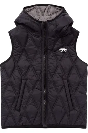 Diesel Chaleco Acolchado De Nylon Con Logo