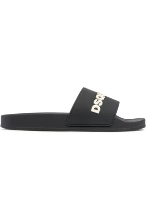 Dsquared2 Sandalias Planas De Goma Con Logo
