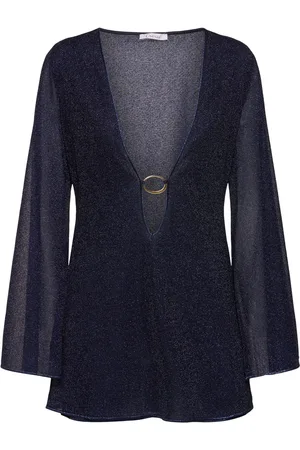 Oseree Vestido Corto Caftán De Lúrex