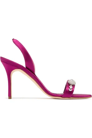 Manolo Blahnik Sandalias De Satén 90mm