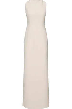 16Arlington Vestido De Crepé Con Espalda Abierta