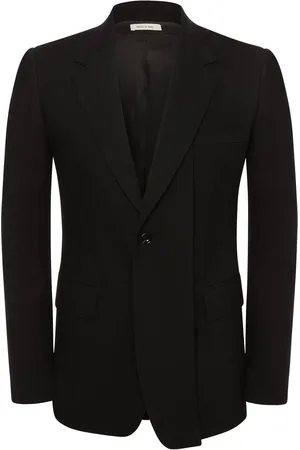 Alexander McQueen Chaqueta De Gabardina De Lana