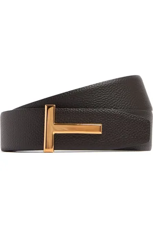 Tom Ford Cinturón Reversible De Piel De Grano 4cm