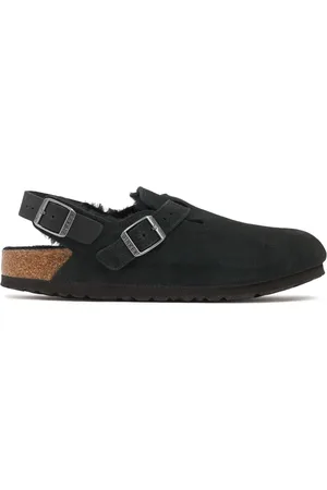 Birkenstock Sandalias De Ante Y Shearling