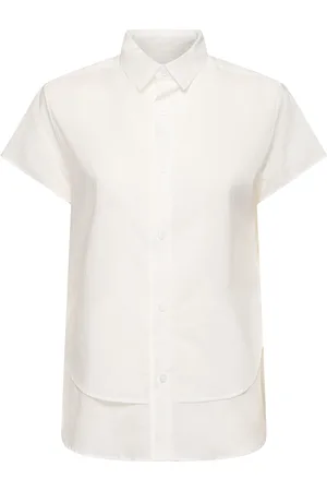 YOHJI YAMAMOTO Camisa De Algodón Con Manga Corta
