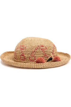 BONPOINT Gorro Pescador De Rafia Con Pompón