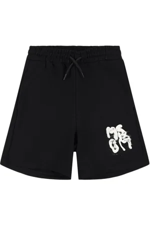 Msgm Shorts Deportivos De Algodón