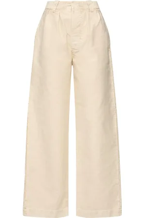 Maison Margiela Pantalones Anchos De Algodón