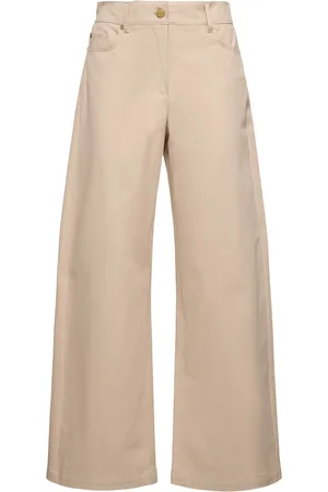 Max Mara Jeans Anchos De Denim De Algodón