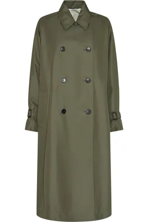 Max Mara Abrigo Trench Reversible De Gabardina