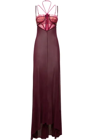 Nensi Dojaka Lvr Exclusive Vestido De Tul Y Georgette