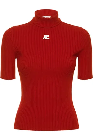 Courrèges Top De Punto De Viscosa
